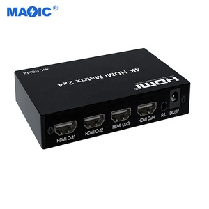 Benutzer definierte CE 2.0 4K 60Hz HDMI Matrix 2x2 und 2x4 2 in 2 Out 4 Out mit Audio-Trenn ausgang HDMI-Video konverter