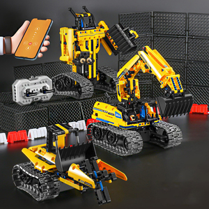 STEM APP telecomando ingegneria blocchi di costruzione per auto assemblare modello ragazzi giocattolo educativo 3 in1 kit robot di programmazione fai da te - Product Image 2