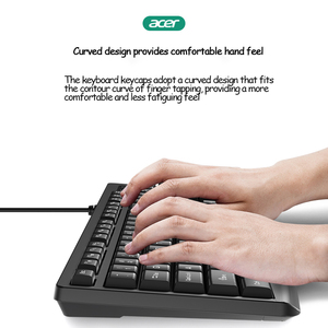 Teclado y ratón con cable para ordenador de escritorio, juego de teclado y ratón especial para oficina - Product Image 3