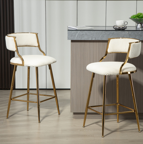 Beige + Velours côtelé + Mousse