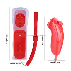 รีโมทคอนโทรล nunchuck สำหรับเกม Nintendo Wii L & R จอยสติ๊กระยะไกลไม่มี Motion Plus สำหรับเกมแพด Wii - Product Image 3
