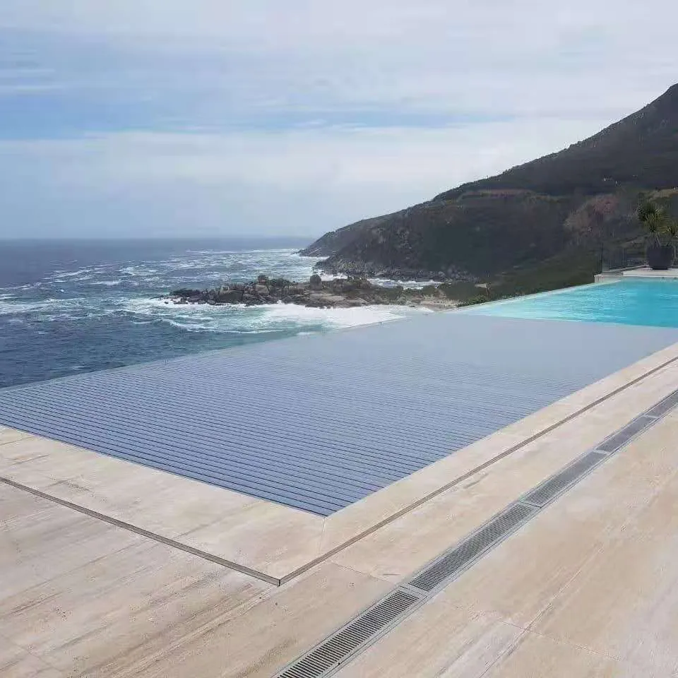 Polycarbonate hard plastic motorised automated pool cover for a new pool or a pool existing