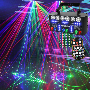 YSH Fábrica Fonte LED Stage Luz Laser Disco Strobe RGB DMX Clube Luz para Festa Night Clubs Dança Hall Bar Laser DJ Luzes