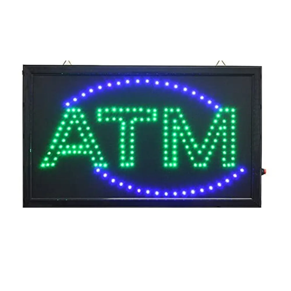 Panneau lumineux Led ATM de haute qualité, Logo, panneau ouvert, 1 pièce