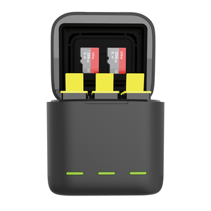Telesinトリプルチャージャーボックスと2個のバッテリーキットセット、TFカードとGoPro Hero9/10バッテリー用バッテリー収納機能付き - Product Image 5