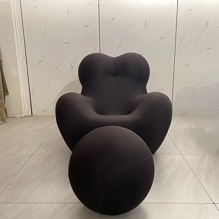 रंगीन असबाबवाला इतालवी डिजाइन धारीदार दौर गेंद और कुर्सी के लिए घर