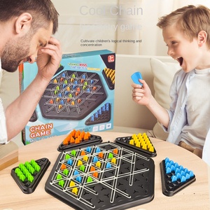 戦略的選択インタラクティブデスクトップゲーム-子供の論理的思考トレーニングおもちゃプラスチックチェーントライアングルチェス教育 - Product Image 2