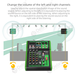 Professional DI-4UX <strong>4</strong>-channel <strong>Audio</strong> Mixer Mixing Controller DJ Console <strong>Audio</strong> <strong>Interface</strong> 99DSP Effect Soundcard - Product Image 4