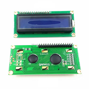 LCD1602A Consiglio LCD 1602 16*2 LCD 16X2 5V 3V Blu Verde Grigio schermo di Visualizzazione Dello Schermo A CRISTALLI LIQUIDI Modulo saldato con Pin Header - Product Image 2