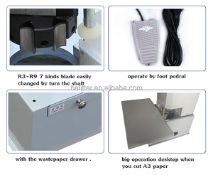 High Precision 7 Dies Heavy <strong>Duty</strong> Electric Corner Rounding Machine Electric Round Corner <strong>Cutter</strong> Cutting Machine for Paper and PVC - Product Image 4