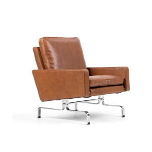 लिविंग रूम के लिए विंटेज चमड़े की कुर्सी आधुनिक थोक चमड़े का सोफा - Product Image 1