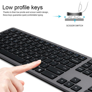 Juego de teclado y mouse inalámbricos Office Silent Computer Keyboard Multimedia Wireless Keyboard and Mouse Combo