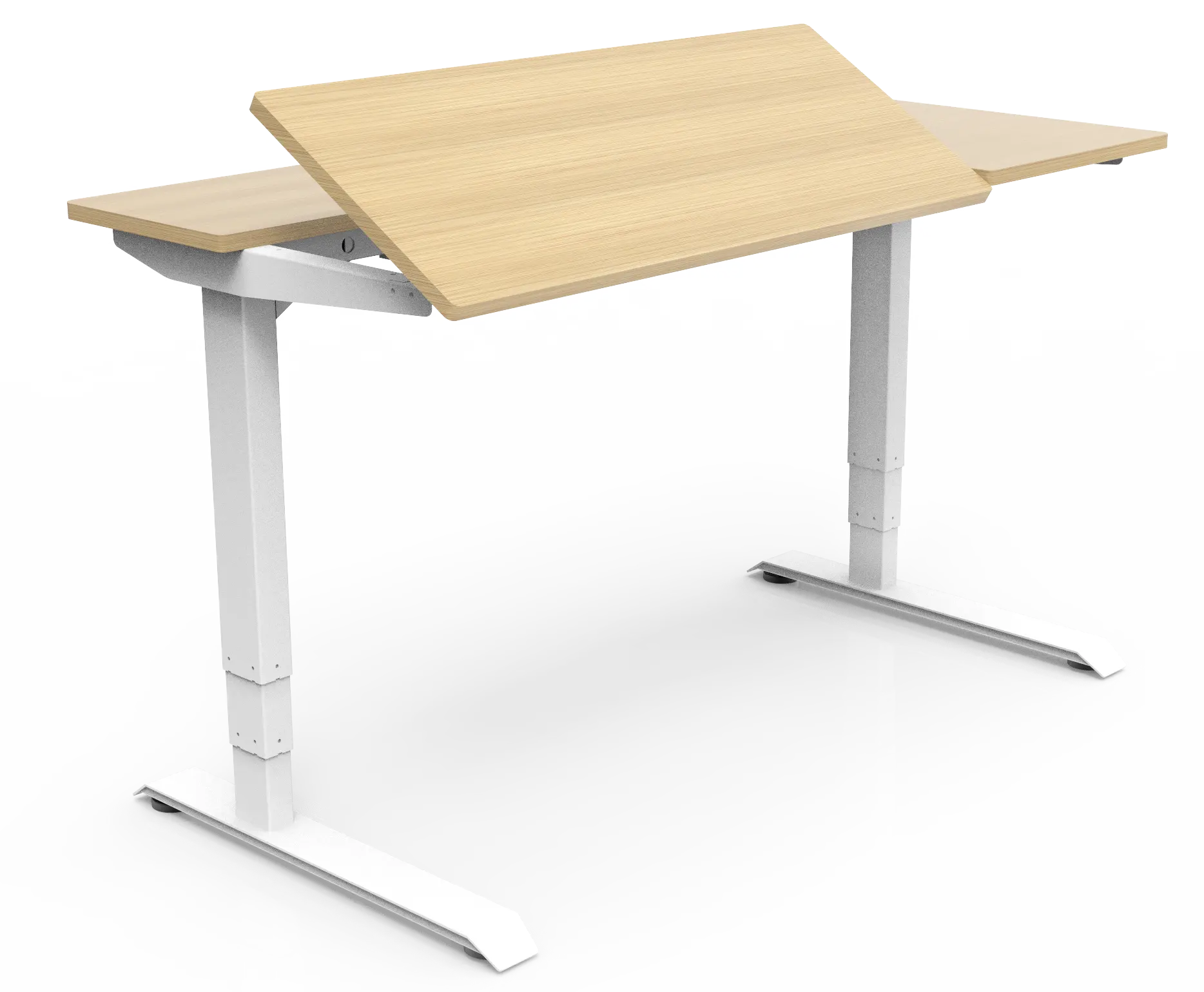 Doppel motor Elektrischer höhen verstellbarer Schreibtisch halb kippbarer Schreibtisch rahmen Sit To Stand Schreibtisch rahmen halber Flip-Zeichen tisch