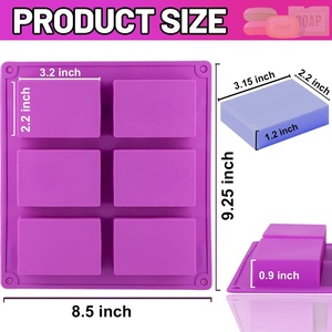 מפעל לוגו מותאם אישית moulds 3D עגול מלבני קרח קוביית מגש עוגת כלים עוגת שוקולד עובש סיליקון - Product Image 6