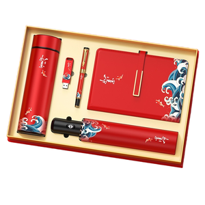 2025 Customized Positive <strong>Implication</strong> Business Gift Box Notebook Pen USB Flash Drive Digital Display Thermos Cup Umbrella - Product Image 1