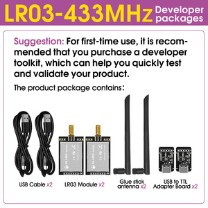 DX-LR03 433/475Mhz 10KM Long Range 30dbm Übertragungs leistung LoRa-Modul ASR6601 Uart serielle Schnitts telle AT-Befehl LoRa-Modul - Product Image 2