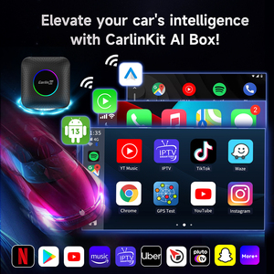 Más vendidos Carlinkit Tbox Ambient Carplay 64Gb adaptador inalámbrico sistema Android inalámbrico Bluetooth Wifi teclado 3 en 1 Ai Box - Product Image 4