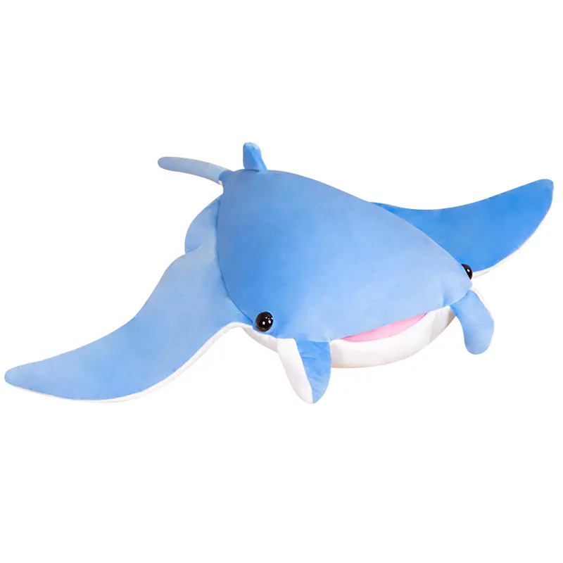 Plush toy ray manta fish smiling fish stuffed and plush toy animal for sale