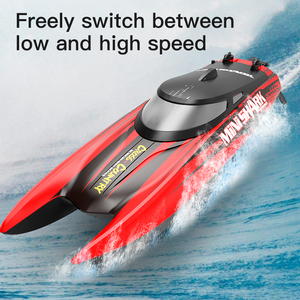 H868 2.4 GHzRcミニシャークスピードレーシングボート船防水リモートコントロール高速ヨットおもちゃ自動デモ付き