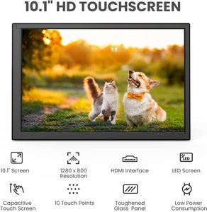 Schermo IPS Ultra ampio da 10.1 pollici 1280*800 Display LCD capacitivo per Monitor Touchscreen Raspberry Pi 4