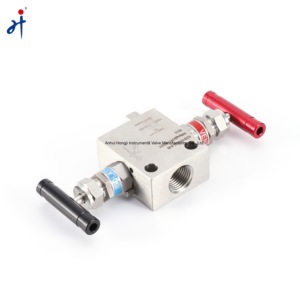 1/2 นิ้ว NPT Swagelok ประเภท 2 ทางวาล์ว Manifolds สําหรับเครื่องส่งสัญญาณความดัน (วาล์ว Manifold 2 <span class=keywords><strong>vias</strong></span>)