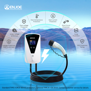 工場32A 3フェーズ22KW 7KW EV壁掛け充電ステーションGB/T IEC充電器BYD車両用充電カード付き - Product Image 2