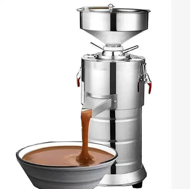 Molinillo de mantequilla de maní para alimentos pequeños personalizado máquina de molino coloidal de granos de cacao para mantequilla de maní