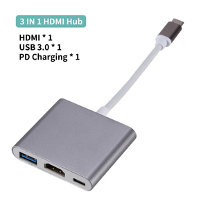 适用于MacBook USB 3.0的USB C HDM兼容VGA Type-C数字影音多端口适配器迅雷3 4K 1080P快速充电端口 - Product Image 6