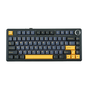 Teclado mecánico para juegos Aula F75, estructura de junta de 80 teclas con perilla, diseño 75%, tres modos intercambiables en caliente para ordenador/PC/portátil - Product Image 1
