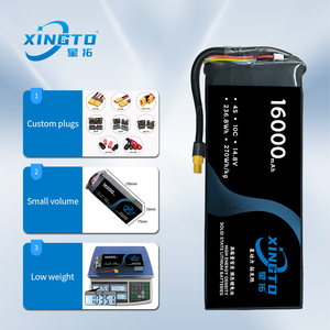Fast Shipping XINGTO Drone <strong>Batteries</strong> 10c 16000mah 6s1p 22.2v Semi Solid State Lipo <strong>Battery</strong> With XT-90 AS150U QS10P Plug - Product Image 2