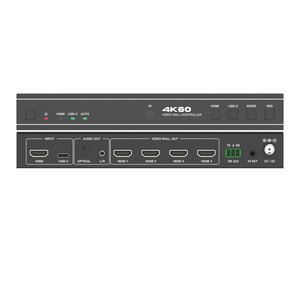 2x2 4K60hz Video Wall Controller HDMI USB-C in 1x4 4x1 1x3 2x2 Video Wall Controller - Product Image 4