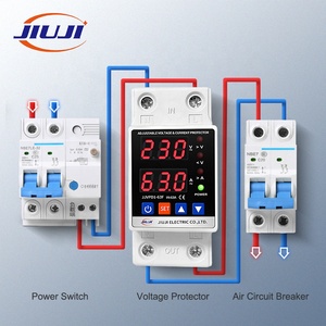 JIUJI <strong>Voltage</strong> Regulators Digital Current <strong>Voltage</strong> Protector Din Rail Adjustable Over Under <strong>Voltage</strong> Protector - Product Image 6