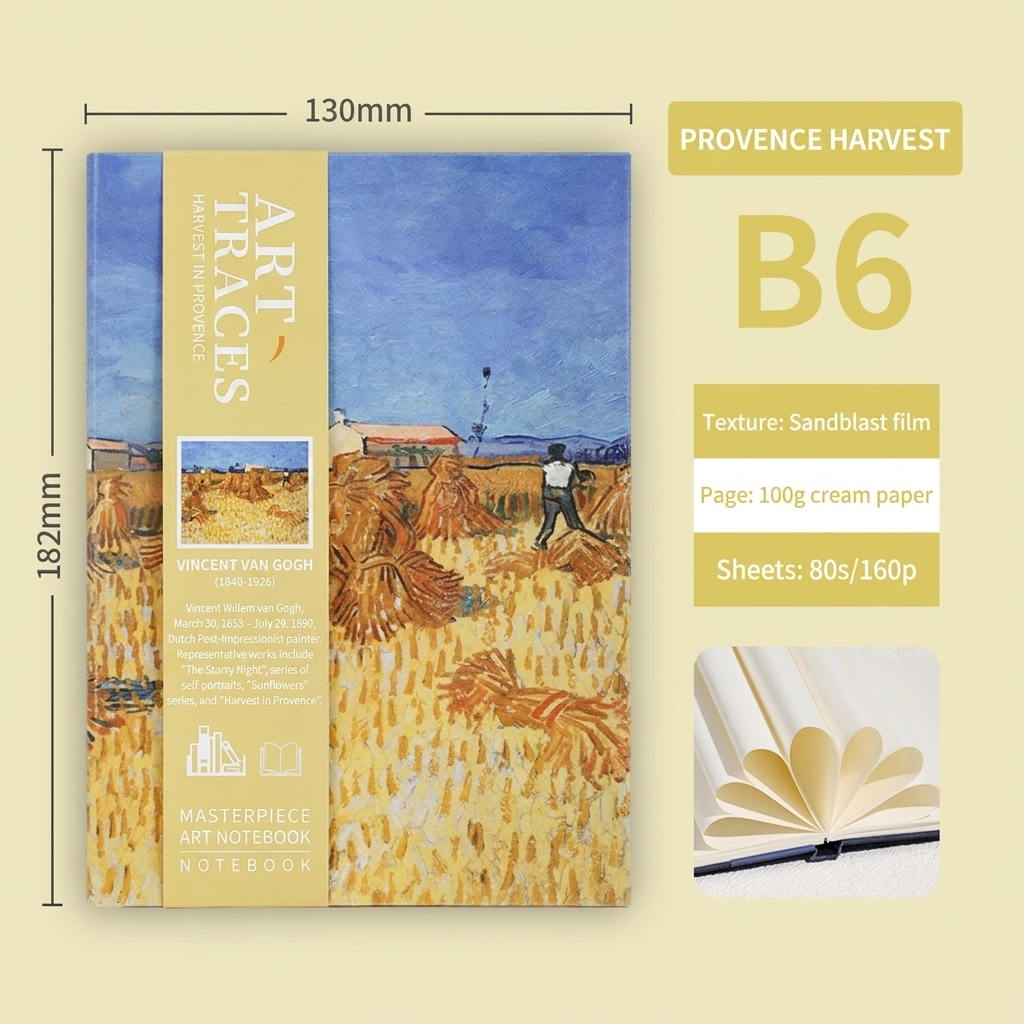 blue Harvest of provence-b6-100g-80 sheets
