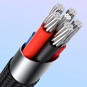 5A PD100W naylon örgü typ-c C tipi C şarj LED ekran hızlı şarj kablosu - Product Image 5
