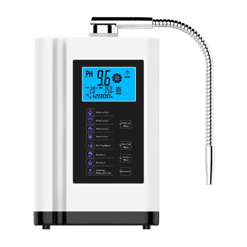 Máquina de agua ionizadora de gama alta de 11 placas PH 3,0 ~ 11 para aparatos de tratamiento de agua tecnología japonesa