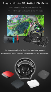 NS-9877 oyun direksiyon için anahtarı/x-box 360/x-box bir/PC/PS 4/PS 3 Android 6 1 yarış tekerlek 270 ° direksiyon araba oyunu tekerlek - Product Image 4