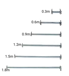 Sistema de andamio de acero ligero HDG Ringlock 0,6/0,9/1,2/1,5/1,8 M, Libro mayor Horizontal Industrial para exteriores, móvil galvanizado - Product Image 1
