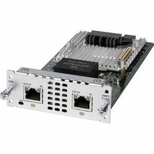 新しいオリジナルNIM-2MFT-T1/E12ポートトランクボイス/クリアチャンネルデータT1/E1モジュール。
