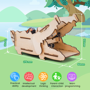 Keyes tudio Crocodile Creative Learning Starter Kit DlY STEM Programmier ausbildung Robot Kit mit Micro bit Mainboard