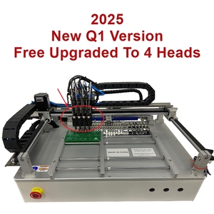 Q1 25ビット4ヘッドSmtピックアップマシン8mm x 15個12mm x 5個とLe Feeder Vision 4セット6個異なるサイズの吸引ノズル - Product Image 3