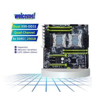 La nueva placa base PANDL X99 de refrigeración activa admite Dual Gigabit Ethernet Intel Xeon CPU ECC DDR3 Dual CPU placa base para escritorio - Product Image 1