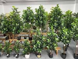 屋外装飾用ポット付き高さ185cmの大きな人工ガルシニアツリー - Product Image 6