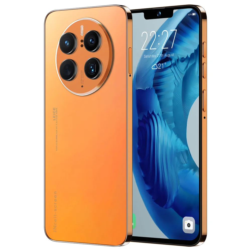 Smartphone mate 50 pro desbloqueado, celular 7.3 polegadas com fhd 16 + 512gb, 5g, 4g, identificação de digitais e reconhecimento facial