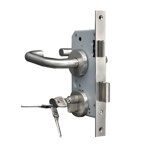 Durable Anti-Theft Stainless Steel Door and <strong>Window</strong> <strong>Handle</strong> <strong>Lock</strong> <strong>with</strong> Key Waterproof and Polished Finish - Product Image 1