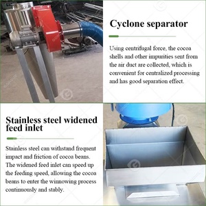 Pelador de café Cracking Shell Winnowing Nibs Skin Cocoa Bean Remove Machine Cracker and Winnower Cacao Husking - Product Image 5