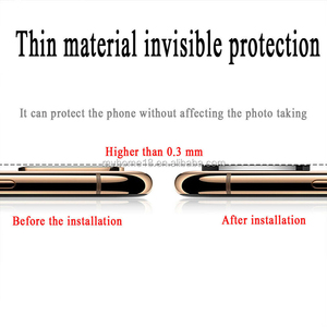 新款钢化玻璃相机镜头盖保护套贴纸适用于Iphone Xr X闪光秒更改为手机11 Pro Max转换器 - Product Image 5
