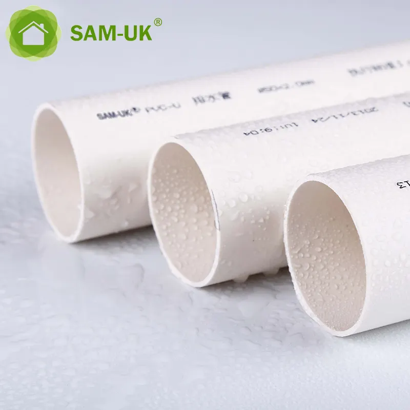 High quality fittings manufacturers 4 inch 6 inch pressure water supply pvc pipe line plastic pvc tube drainage