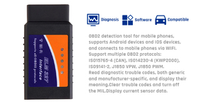 Strumenti diagnostici per Apple Android Windows V1.5 Wifi ELM327 OBD2 strumento diagnostico rilevatore automatico di guasti strumento di scansione automatica - Product Image 6