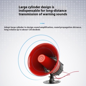High Decibel 12V/24V/220V Power ABS Metal Horn 30W for Home Security <strong>System</strong> <strong>IP</strong>/<strong>TCP</strong> Network Access - Product Image 5