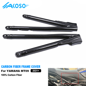 Akoso 100% 3K sợi carbon xe máy dưới ghế cơ thể khung bìa cho Yamaha MT09 fz09 2021- 2024 - Product Image 1